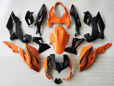 Descuento Carenados Moto Kawasaki Z400 2018-2024 - Naranja Negro Brillante