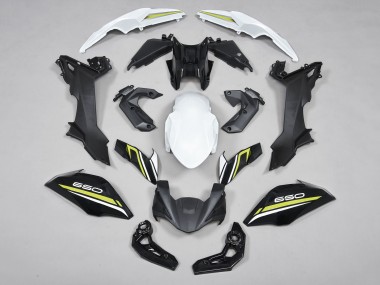 Descuento Carenados Moto Kawasaki Ninja Z650 2017-2019 - Negro Blanco Amarillo