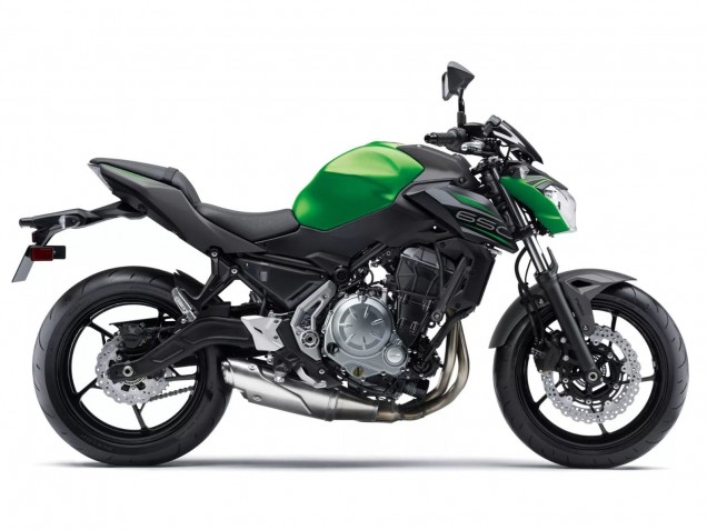 Descuento Carenados Moto Kawasaki Ninja Z650 2017-2019 - Negro Verde Plata