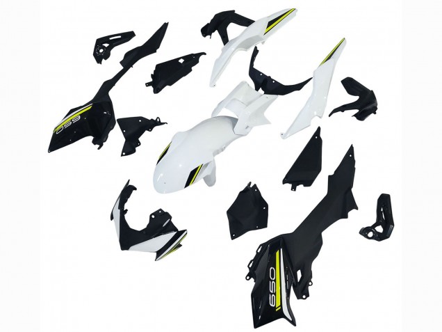 Descuento Carenados Moto Kawasaki Ninja Z650 2020-2023 - Blanco Negro Verde