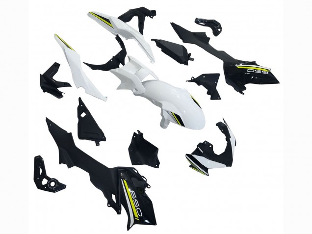 Descuento Carenados Moto Kawasaki Ninja Z650 2020-2023 - Blanco Negro Verde