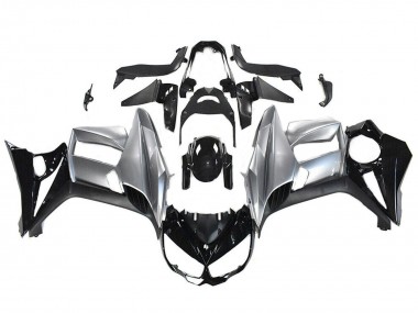 Descuento Carenados Moto Kawasaki Z1000SX 2010-2016 - Negro Brillante Plata