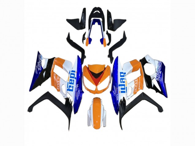 Descuento Carenados Moto Kawasaki Z1000SX 2010-2016 - Naranja Blanco Azul Negro
