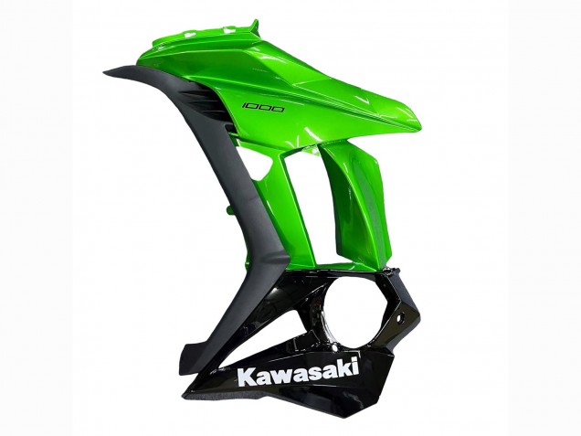 Descuento Carenados Moto Kawasaki Z1000SX 2010-2016 - Negro Brillante Negro Mate Verde
