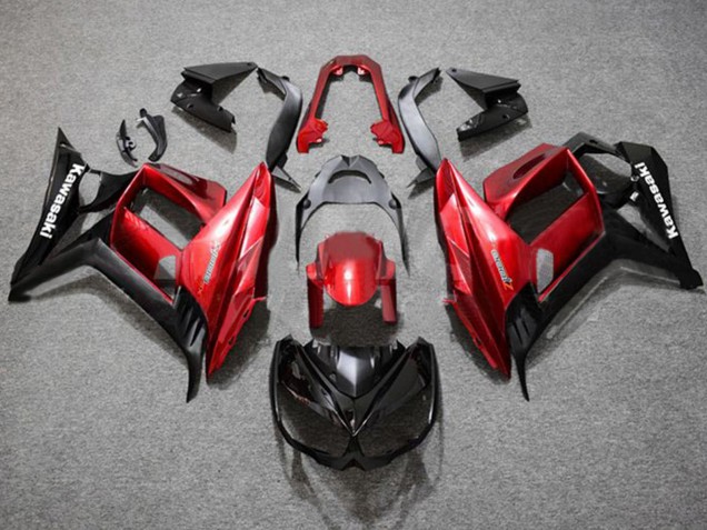 Descuento Carenados Moto Kawasaki Z1000SX 2010-2016 - Rojo Negro Brillante