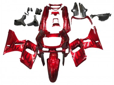Descuento Carenados Moto Kawasaki ZZR600 1998-2003 - Rojo Negro Llama