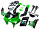 Descuento Carenados Moto Kawasaki ZZR400 1993-2007 - Verde Negro Brillante Verde Monstruo Elf Touch4 Bridgestone