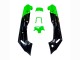 Descuento Carenados Moto Kawasaki ZZR400 1993-2007 - Verde Negro Brillante Verde Monstruo Elf Touch4 Bridgestone