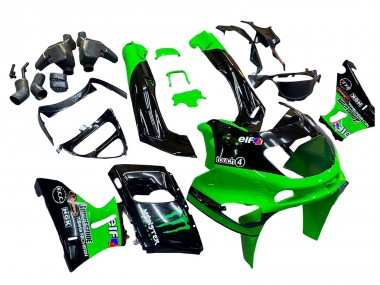 Descuento Carenados Moto Kawasaki ZZR600 1998-2003 - Verde Negro Monstruo Elf