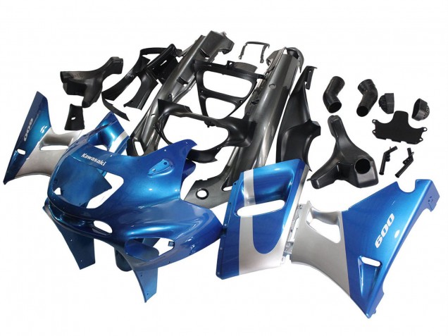 Descuento Carenados Moto Kawasaki ZZR400 1993-2007 - Azul Plata Negro