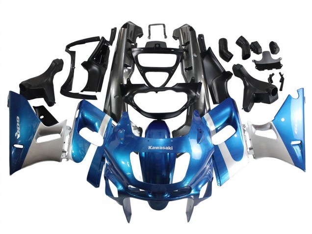 Descuento Carenados Moto Kawasaki ZZR400 1993-2007 - Azul Plata Negro