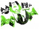Descuento Carenados Moto Kawasaki ZZR400 1993-2007 - Verde Negro Brillante Llama