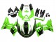 Descuento Carenados Moto Kawasaki ZZR400 1993-2007 - Verde Negro Brillante Llama