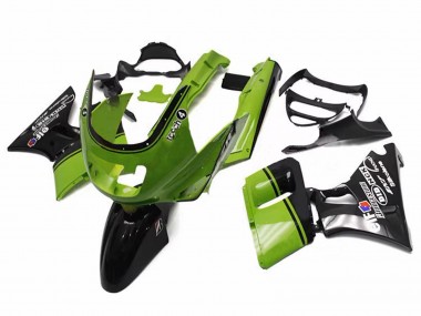 Descuento Carenados Moto Kawasaki ZZR400 1993-2007 - Verde Negro Brillante Elf Touch4 Bridgestone