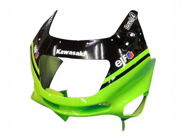 Descuento Carenados Moto Kawasaki ZZR400 1993-2007 - Verde Negro Brillante Azul Monstruo Elf Touch4 Bridgestone