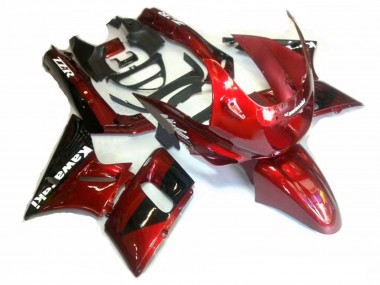 Descuento Carenados Moto Kawasaki ZZR400 1993-2007 - Rojo Negro Brillante