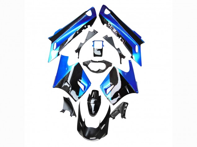 Descuento Carenado Moto Kawasaki ZZR1100 1990-1992 - Azul Negro Brillante