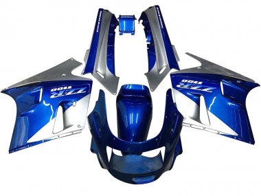 Descuento Carenados Moto Kawasaki ZZR1100 1990-1992 - Azul Blanco Gris