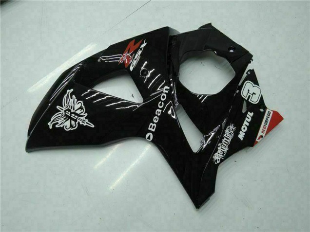 Descuento Carenados Moto Suzuki GSXR 1000 2009-2016 - Negro Brillante Rojo Faro Motul