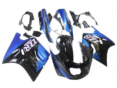Descuento Carenados Moto Kawasaki ZZR1100 1990-1992 - Azul Negro Brillante