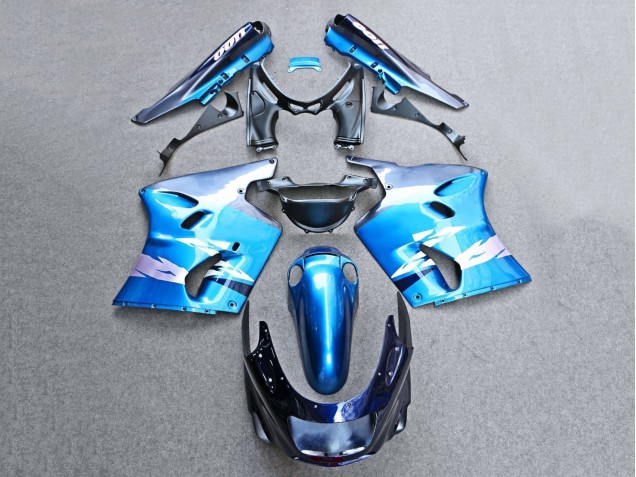 Descuento Carenados Moto Kawasaki ZZR1100 1993-2003 - Azul Brillante Gris