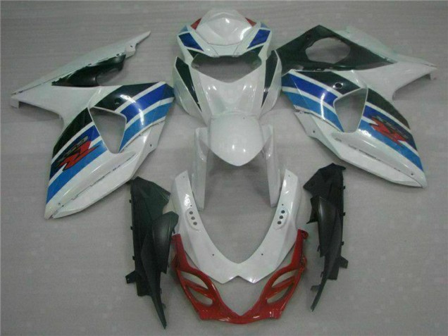 Descuento Completo Carenados Moto Suzuki GSXR 1000 2009-2016 - Blanco Azul Negro