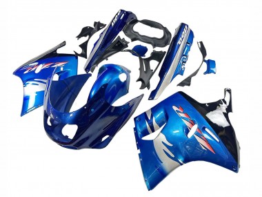 Descuento Carenados Moto Kawasaki ZZR1100 1993-2003 - Azul Plata Negro