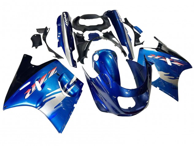 Descuento Carenados Moto Kawasaki ZZR1100 1993-2003 - Azul Plata Negro