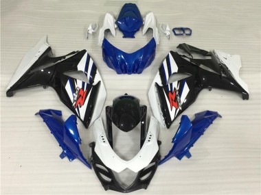 Descuento Kits Completo Carenado Moto Suzuki GSXR 1000 2009-2016 - Blanco Azul Negro