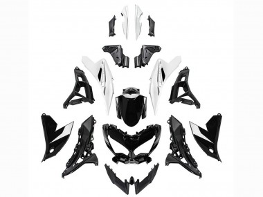 Descuento Carenados Moto Kawasaki Versys 650 2022-2025 - Negro Brillante Blanco