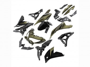 Descuento Carenados Moto Kawasaki Versys 650 2022-2025 - Verde Oscuro Negro