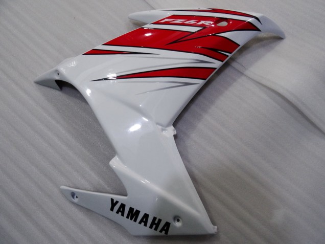 Descuento Carenados Moto Yamaha FZ6R 2009-2015 - Blanco Rojo Negro