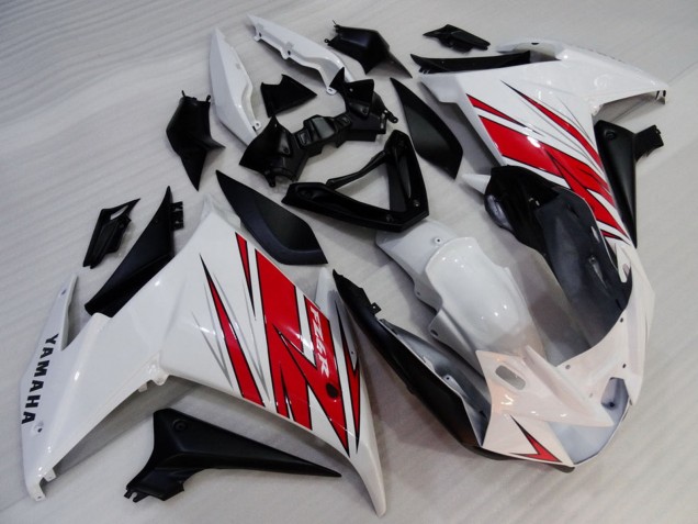Descuento Carenados Moto Yamaha FZ6R 2009-2015 - Blanco Rojo Negro