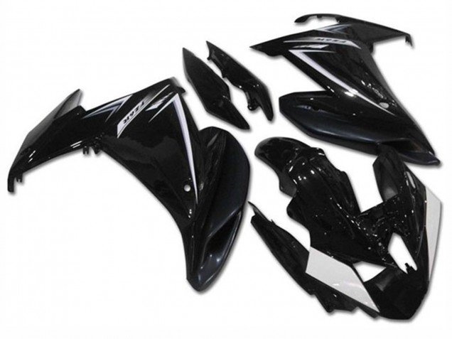 Descuento Carenados Moto Yamaha FZ6R 2009-2015 - Negro Brillante Blanco