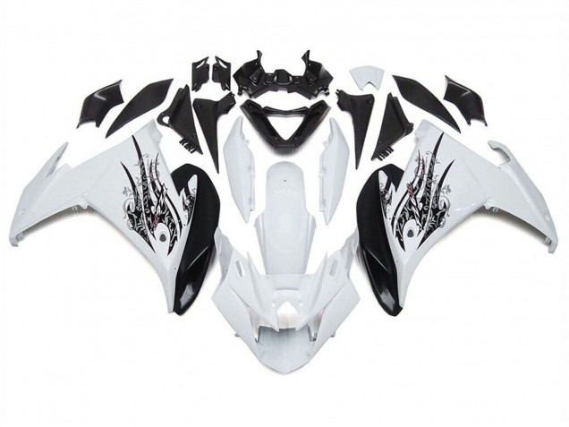 Descuento Carenados Moto Yamaha FZ6R 2009-2015 - Blanco Negro
