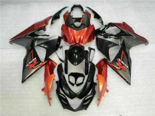 Descuento Carenados Moto Suzuki GSXR 1000 2009-2016 - Naranja Negro Brillante