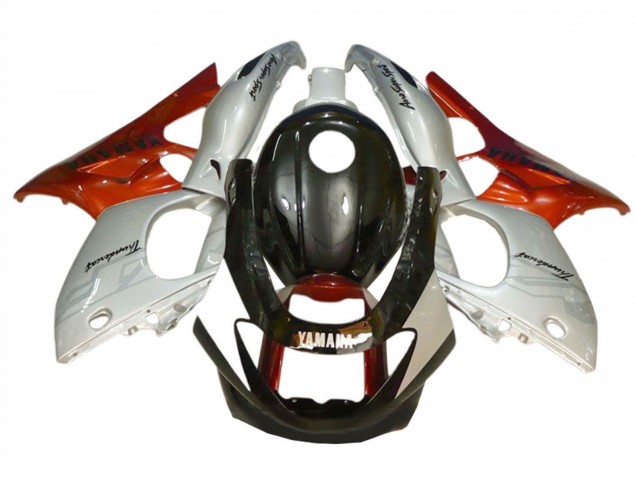 Descuento Carenados Moto Yamaha YZF600R Thundercat 1996-2007 - Negro Plata Burnt Naranja