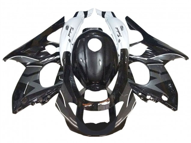 Descuento Carenados Moto Yamaha YZF600R Thundercat 1996-2007 - Negro Brillante Gris Blanco