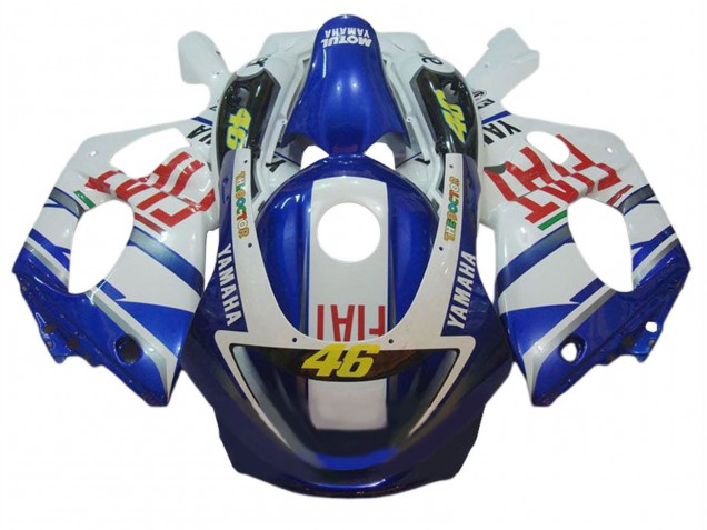 Descuento Carenados Moto Yamaha YZF600R Thundercat 1996-2007 - Blanco Azul Rojo Fiat 46