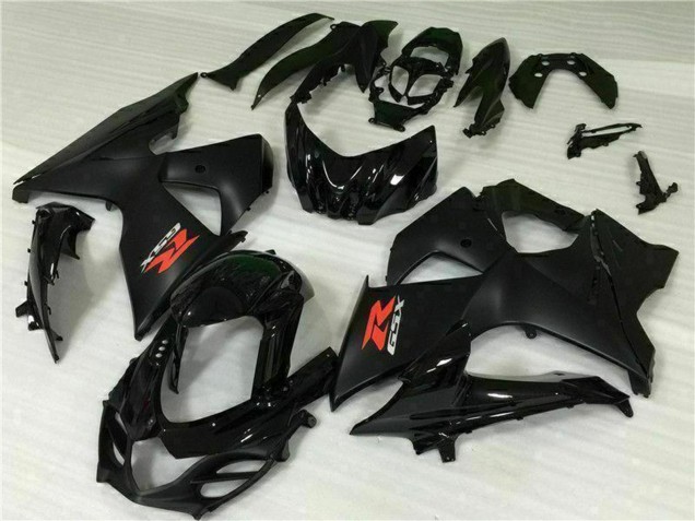 Descuento Carenado Moto Suzuki GSXR 1000 2009-2016 - Negro Brillante Negro Mate