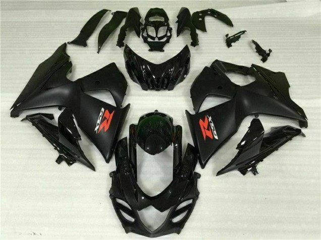 Descuento Carenado Moto Suzuki GSXR 1000 2009-2016 - Negro Brillante Negro Mate
