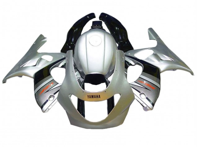 Descuento Carenados Moto Yamaha YZF600R Thundercat 1996-2007 - Plata Gris Negro Brillante