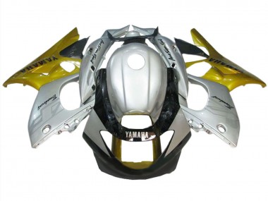 Descuento Carenado Moto Yamaha YZF600R Thundercat 1996-2007 - Plata Oro Negro Brillante