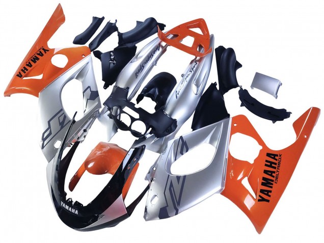 Descuento Carenados Moto Yamaha YZF600R Thundercat 1996-2007 - Naranja Gris Negro Brillante