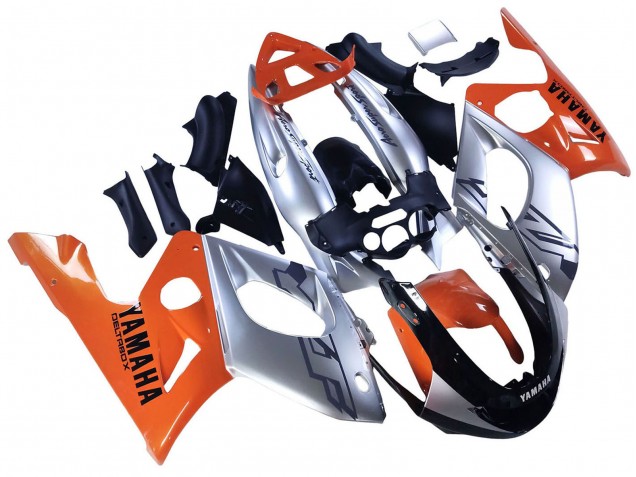 Descuento Carenados Moto Yamaha YZF600R Thundercat 1996-2007 - Naranja Gris Negro Brillante