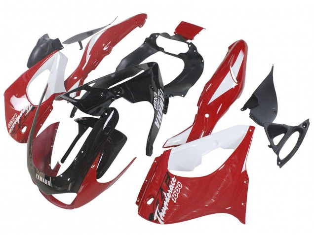 Descuento Kits Carenado Moto Yamaha YZF 1000R Thunderace 1997-2007 - Rojo Negro Blanco Thunderace