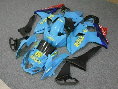 Descuento Carenados Moto Suzuki GSXR 1000 2009-2016 - Azul Amarillo Rizla 19 Rojo