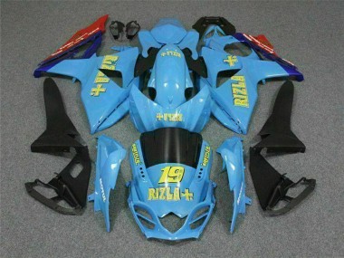 Descuento Carenados Moto Suzuki GSXR 1000 2009-2016 - Azul Amarillo Rizla 19 Rojo