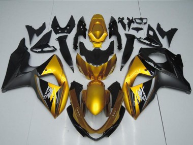 Descuento Carenados Moto Suzuki GSXR 1000 2009-2016 - Oro Negro Mate