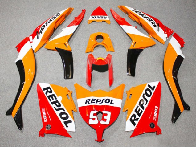 Descuento Carenados Moto Yamaha TMAX530 2012-2014 - Rojo Naranja Blanco Repsol 93